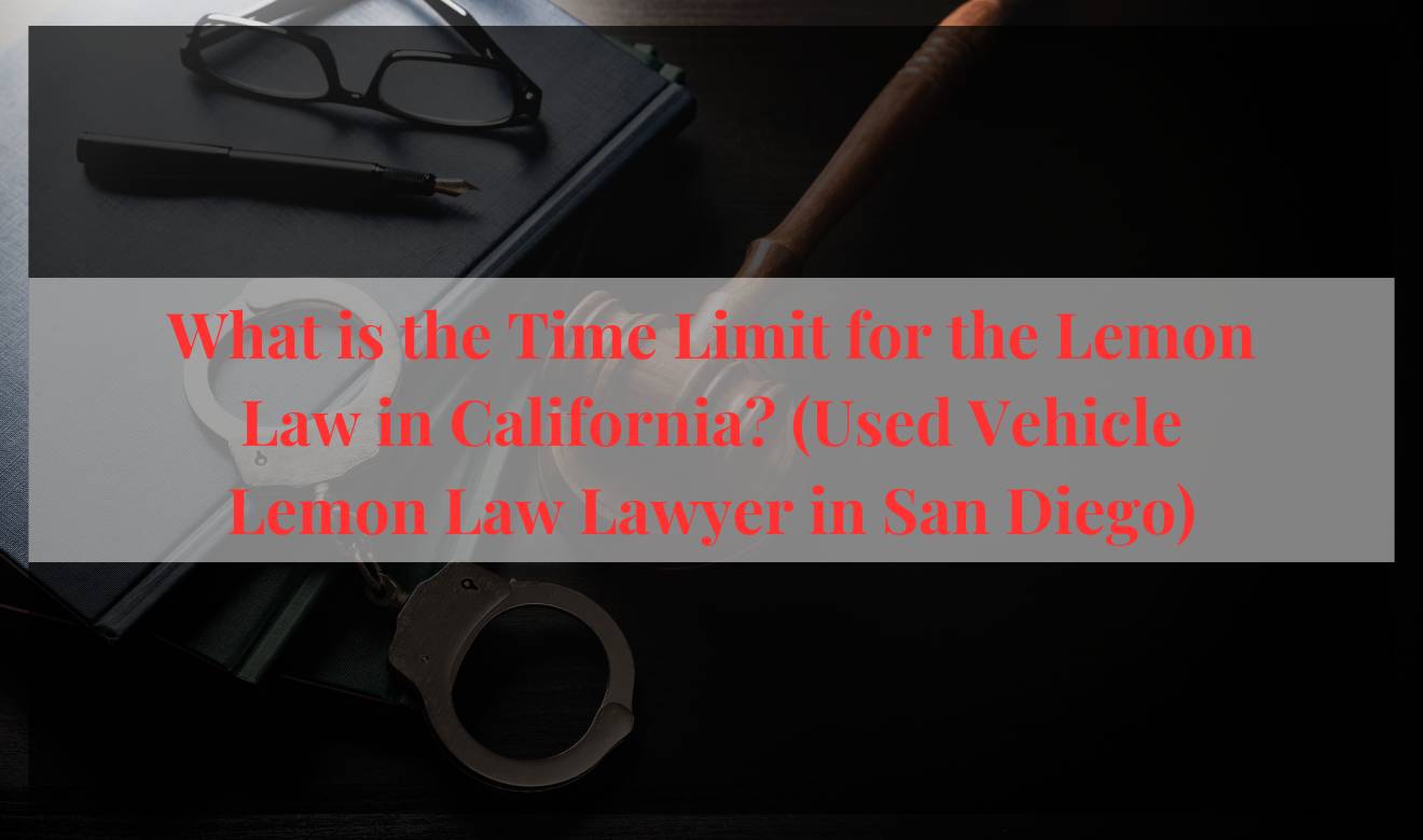 Used Vehicle Lemon Law Lawyer in San Diego: Defective used vehicle being inspected by a lemon law attorney in San Diego