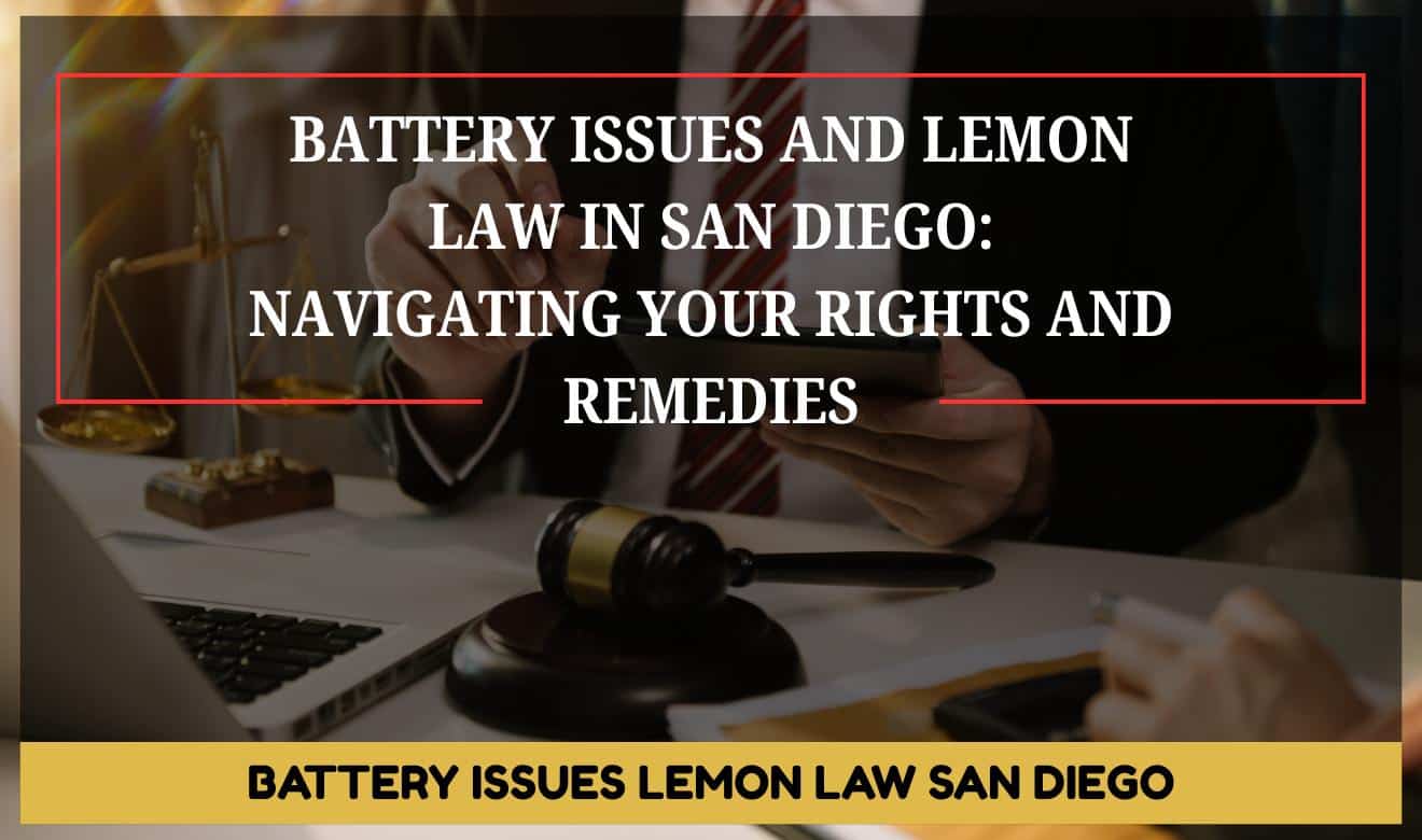 Battery Issues Lemon Law San Diego: Electric vehicle battery icon showing warning signal.