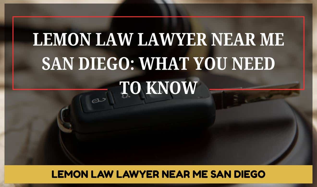 Lemon law lawyer near me San Diego reviewing vehicle defect case with a client inside a law office.