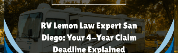 RV Lemon Law Expert San Diego: Your 4-Year Claim Deadline Explained