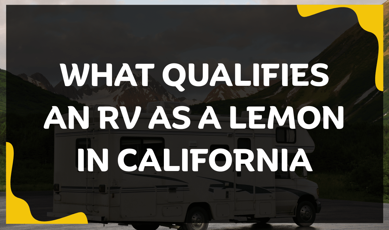 RV Lemon Law attorney San Diego