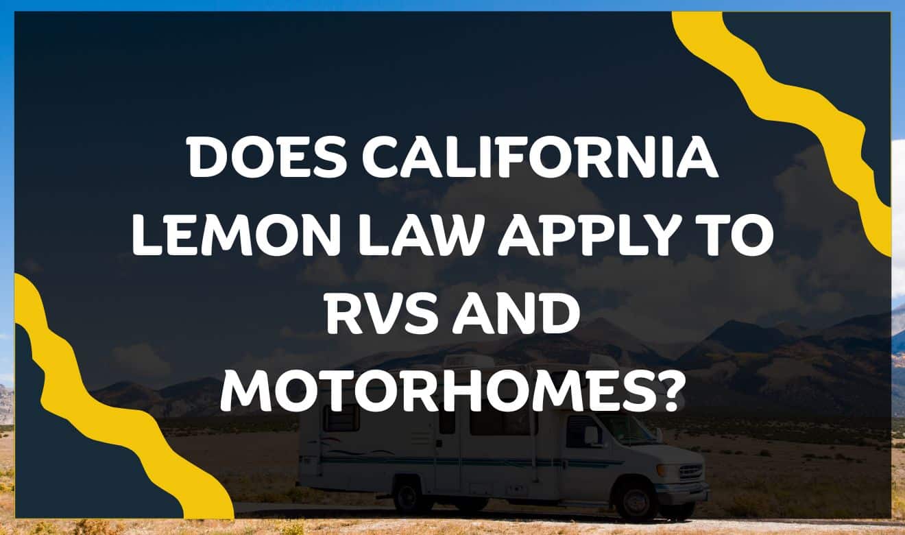 California Lemon Law rights for motorhome owners