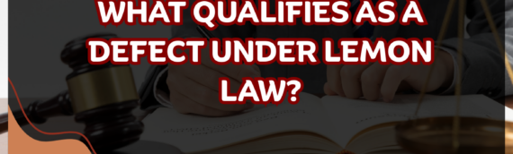 What qualifies as a defect under lemon law?