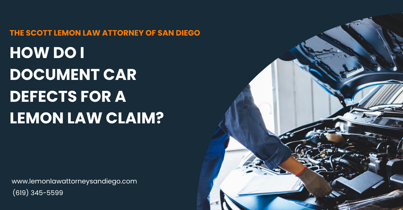 how to document defects for lemon law claims