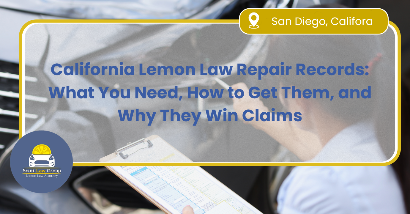 California lemon law repair records