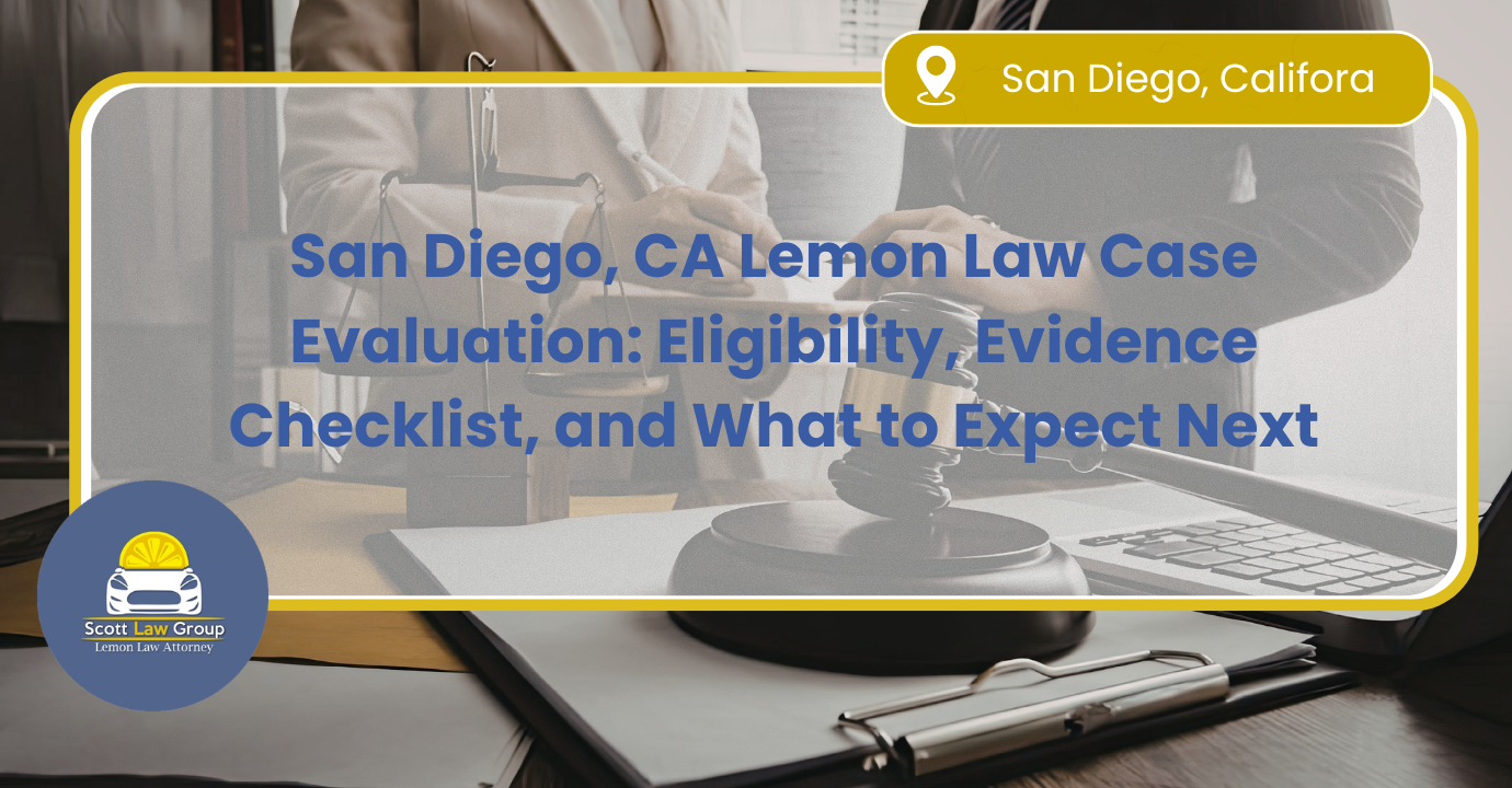 San Diego lemon law case evaluation