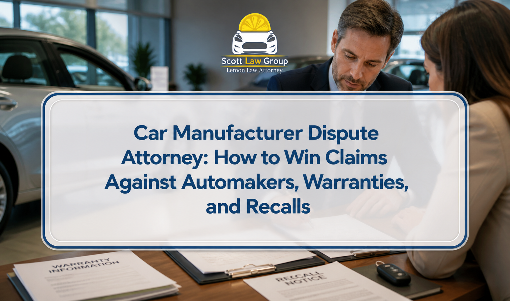 car manufacturer dispute attorney