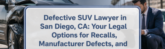 Defective SUV Lawyer in San Diego, CA: Your Legal Options for Recalls, Manufacturer Defects, and Injury Claims