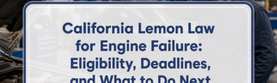 California Lemon Law for Engine Failure: Eligibility, Deadlines, and What to Do Next