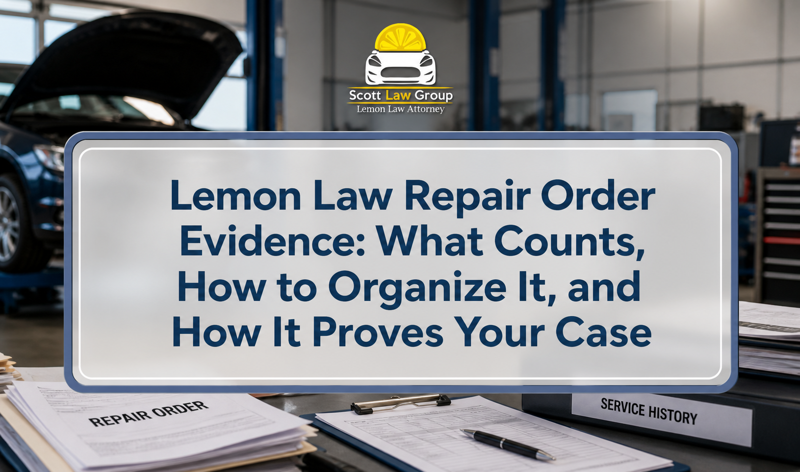lemon law repair order evidence