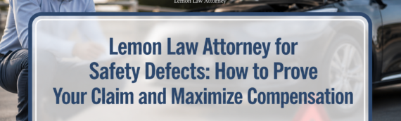 Lemon Law Attorney for Safety Defects: How to Prove Your Claim and Maximize Compensation