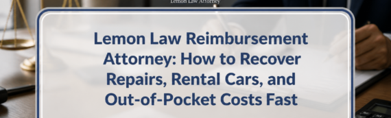 Lemon Law Reimbursement Attorney: How to Recover Repairs, Rental Cars, and Out-of-Pocket Costs Fast